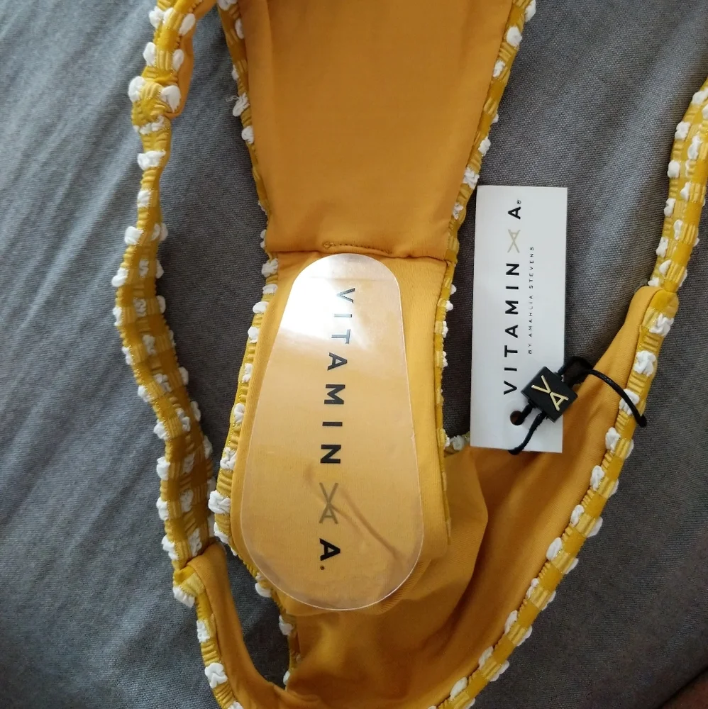 Vitamin A Lou Top Carmen Bottom Check Bikini Set - Picture 4 of 8